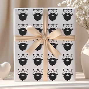 Papel De Regalo Hombre con barba divertida totalmente crecida