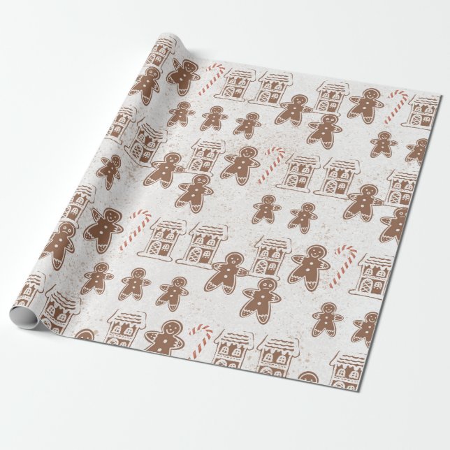 Papel De Regalo Hombre de galletas de pan de jengibre hombres Navi (Desenrollado)