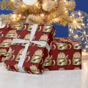 Papel De Regalo Hombre de jengibre lindo, Navidad, Fiesta
