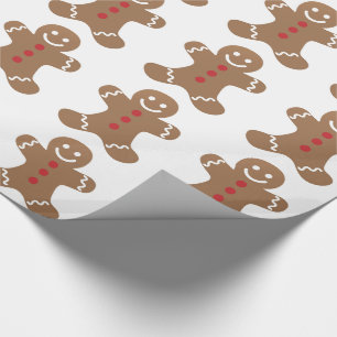 Papel De Regalo Hombre de Jengibre Niños, Caramelos, Galletas, Div