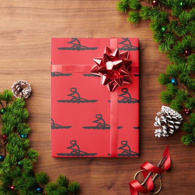Papel De Regalo Hombre de palos remando (Regalo de vacaciones)