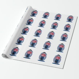Papel De Regalo Hombre enojado caminando