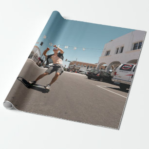 Papel De Regalo Hombre jugando al patinaje