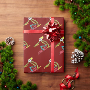 Papel De Regalo Hombre palo de esquí