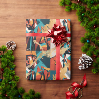 Papel De Regalo Hombres africanos-americanos de raza negra