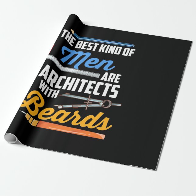 Papel De Regalo Hombres Arquitectos Con Ojeras (Desenrollado)