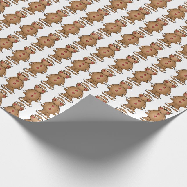 Papel De Regalo Hombres de jengibre (Esquina)