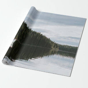 PAPEL DE REGALO HOMBRES EN MOTORBOAT BAJO CLOUDY SKY