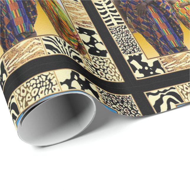 Papel De Regalo Hombres Sabios Del Desierto Africano (Esquina del rollo)