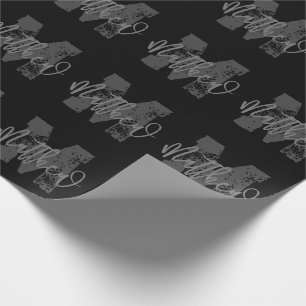 Papel De Regalo Hometría de niño moderno monograma de vuelta a la