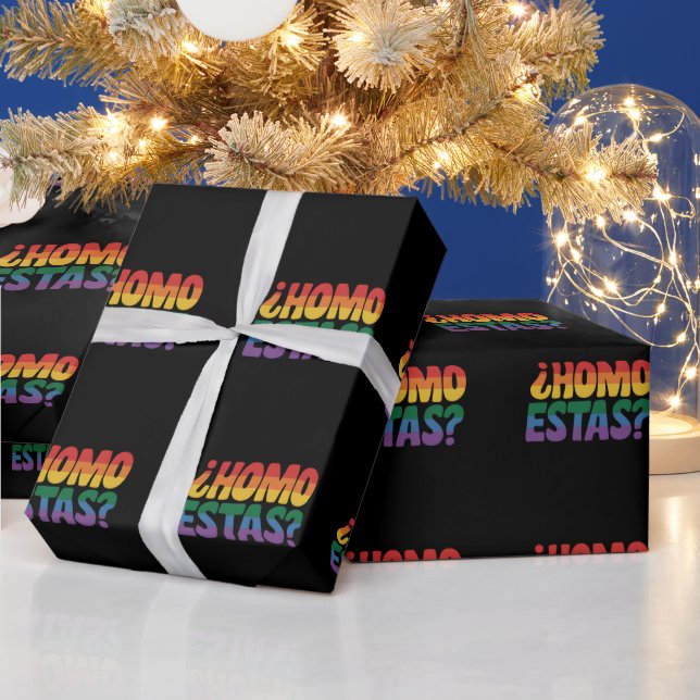Papel De Regalo Homo estás graciosa gay español mexicano aliado LG (Vacaciones)