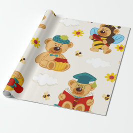 Papel De Regalo Honey Teddy Bears