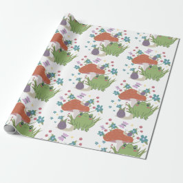 Papel De Regalo hongo cottagecore