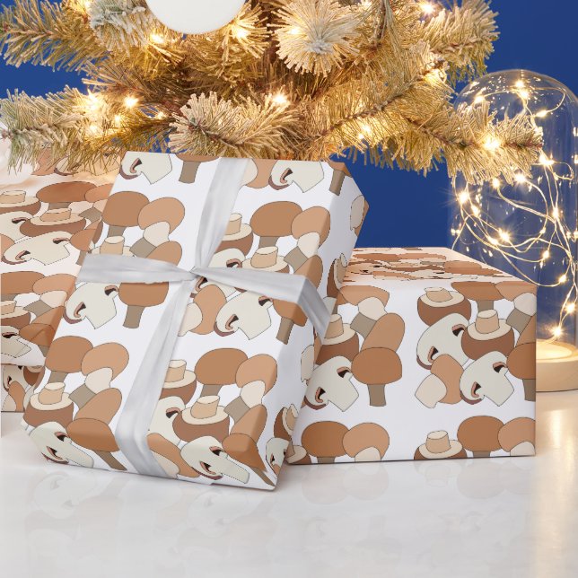 Papel De Regalo Hongo Fungus Fungi Comestible (Vacaciones)