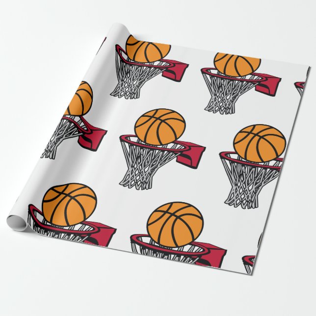 Papel De Regalo Hoop de baloncesto (Desenrollado)