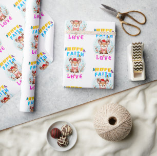 Papel De Regalo Hope Faith Love