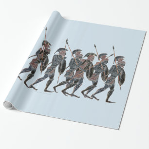 Papel De Regalo Hoplitas del griego clásico de la panoplia en el
