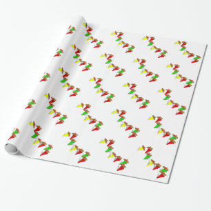 Papel De Regalo ¡Hora de la Fiesta! Dancing Chili Peppers