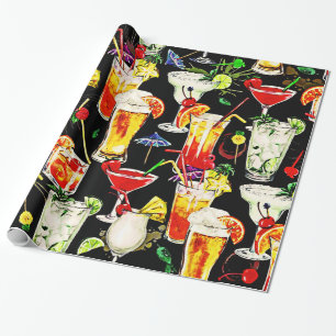 Papel De Regalo Hora del cóctel en las zonas tropicales