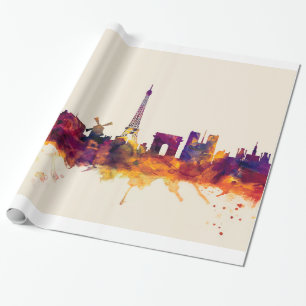 Papel De Regalo Horizonte de París Francia