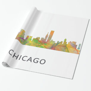 PAPEL DE REGALO HORIZONTE WB1 DE CHICAGO, ILLINOIS -