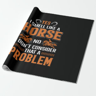 Papel De Regalo Horse Art Sí Huelo Como Un Caballo