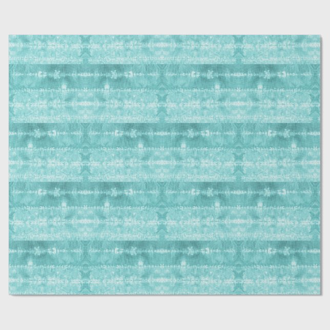 Papel De Regalo Horse Hair Tile Stripe Teal (Superficie plana)