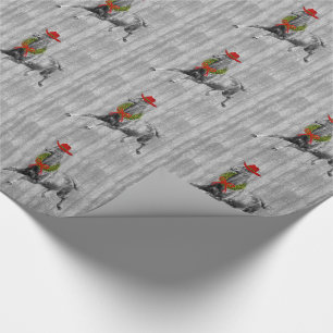 Papel De Regalo Horse Lover País Navidades occidentales Barn Wood