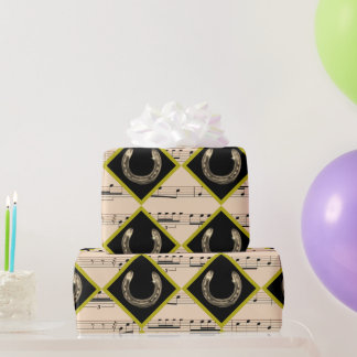 Papel De Regalo horse shoes in diamonds