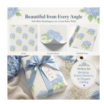 Papel de Regalo | Hortensia Azul | Cuadros de Marf