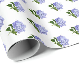 Papel De Regalo Hortensia Floral Botánica