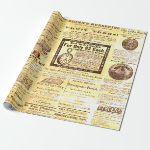 Papel De Regalo Horticultura antigua de la época de la viticultura