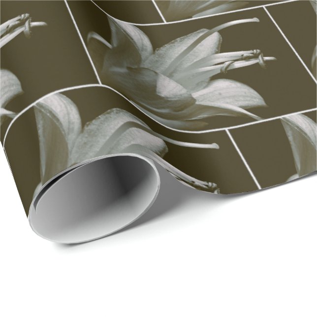 Papel De Regalo Hosta Flower Vintage (Esquina del rollo)
