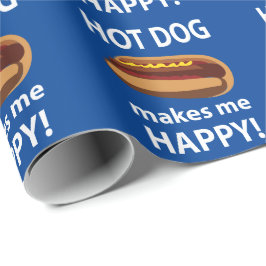 Papel De Regalo Hot Dog Me Hace Feliz Hot Dog