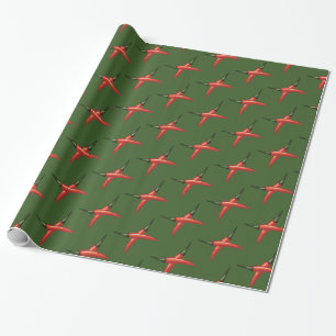 Papel De Regalo Hot Peppers, Personalizado Purple Blossom