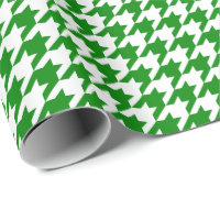 Houndstooth verde y blanco medio