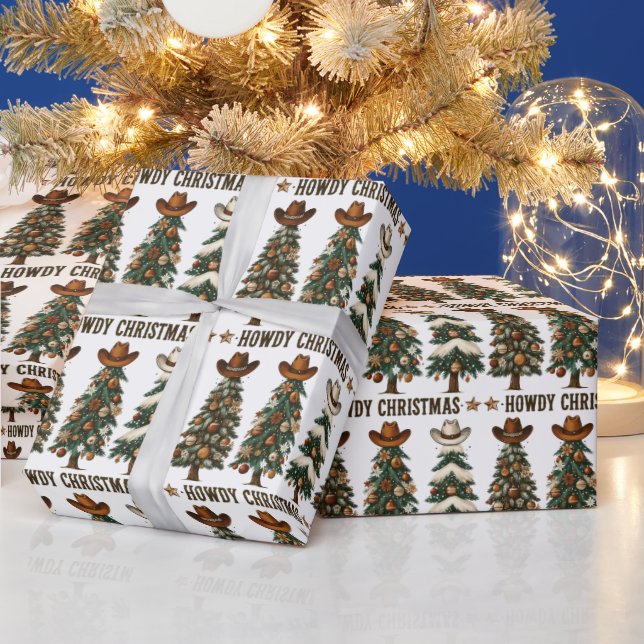 Papel De Regalo Howdy Christmas (Vacaciones)