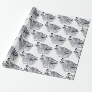 Papel De Regalo Howling Wolf