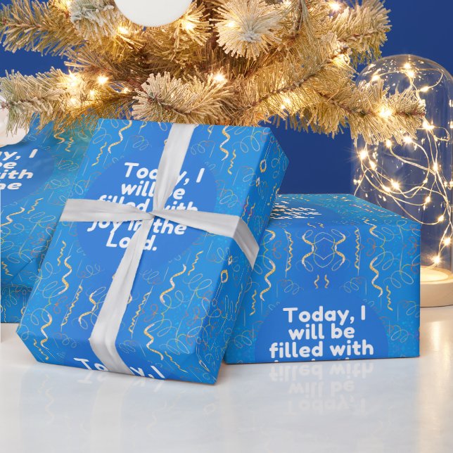 Papel De Regalo Hoy me llenaré de alegría en el Señor. (Vacaciones)