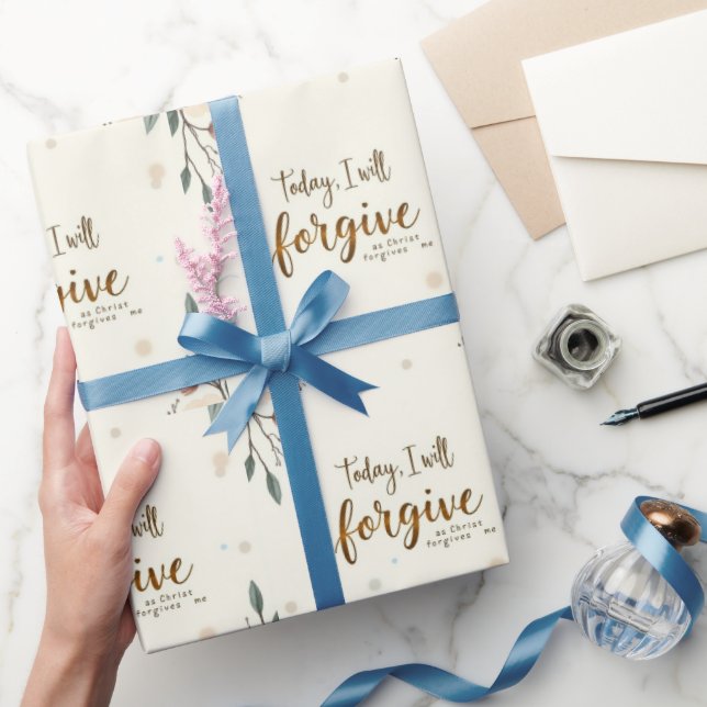 Papel De Regalo Hoy, perdonaré como Cristo me perdona.