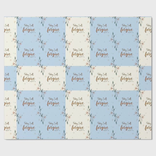 Papel De Regalo Hoy, perdonaré como Cristo me perdona. (Superficie plana)