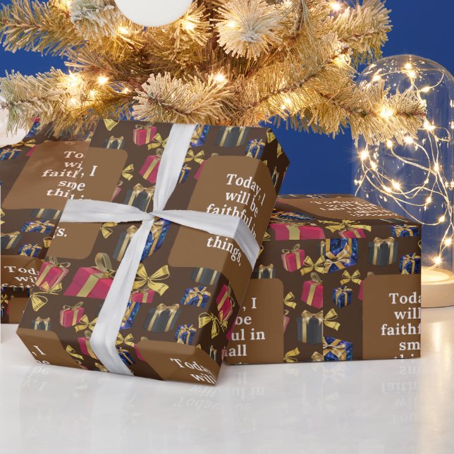 Papel De Regalo Hoy seré fiel en pequeñas cosas. (Vacaciones)