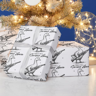 Papel De Regalo Hoy soy un serio amante de la oca con pistola