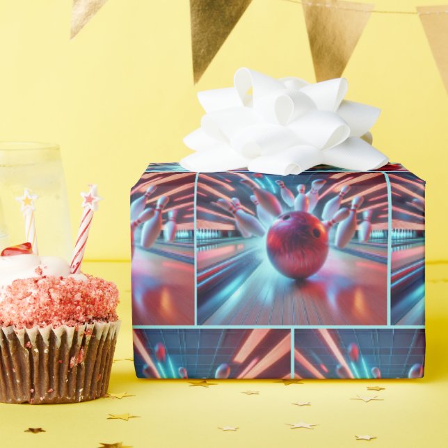 Papel De Regalo Huelga de pelotas rojas (Fiesta de cumpleaños )