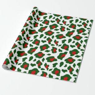 Papel De Regalo huella de leopardo de los navidades feos