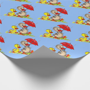 Papel De Regalo huella de pato y de pato