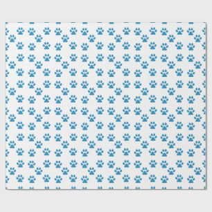 Papel De Regalo Huellas azules