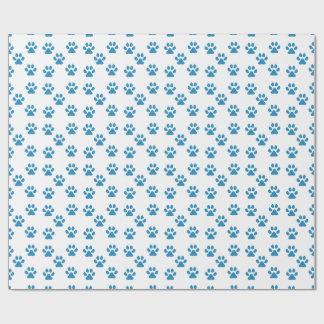 Papel De Regalo Huellas azules