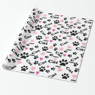 Papel De Regalo Huellas de gato