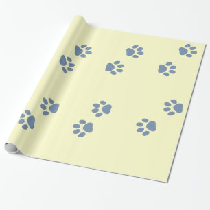 Papel De Regalo Huellas de gatos de perro de los mascotas